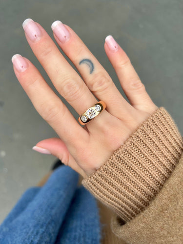 Bague Gypsy Diamant Coussin