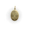 Pendentif Ave Maria Aigle en or 18 carats, style victorien, gravé à la main