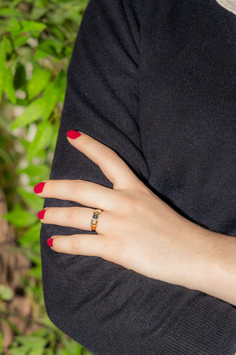 Bague Bague Or jaune Saphir 58 Facettes 3781490RV