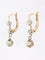 Dormeuses diamants taille rose or jaune