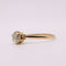Bague 63 Solitaire or jaune 6 griffes diamant 58 Facettes