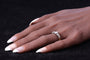 Bague 61 Bague en ligne avec diamants 58 Facettes 24137-0127