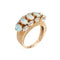 Bague 46 Bague diamant opale vintage des années 60 en or jaune 14 carats 58 Facettes G13166