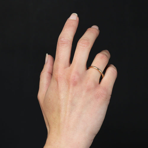 Bague 67 Fine Alliance homme or jaune 58 Facettes 18-022A