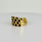 Bague 57 Bague empilable 4 rangs, diamants et saphirs bleu foncé d'environ 0,48 carat, pureté SI 58 Facettes 2511005