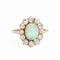 Bague 46.5 Bague Antique Victorienne Opale Diamant Or Jaune 58 Facettes G13158
