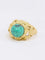 Bague vintage OMEGA GILBERT ALBERT bille de turquoise