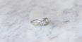 Bague 53 Bague Art Déco diamants or blanc et platine 58 Facettes