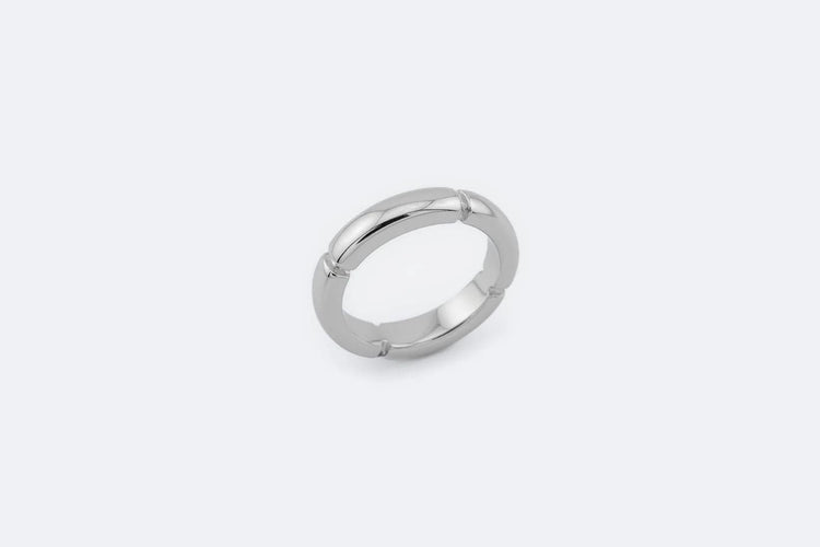 Bague Oro Bianco / 11 Fede con design geometrico in oro bianco 58 Facettes ANL41