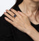 Bague 54 Bague en or jaune 18 carats, saphir cabochon et diamant, taille 6,75. Bijou vintage raffiné. 58 Facettes G14083