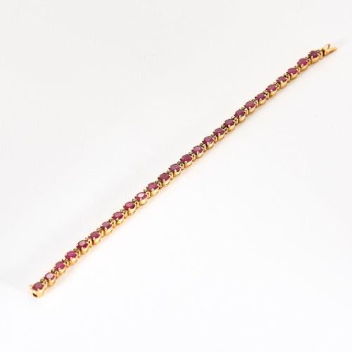 Bracelet Bracelet or jaune et rubis 58 Facettes RSY03812