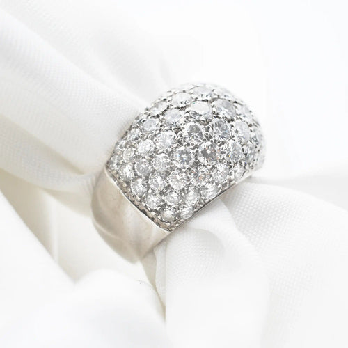 Bague Bague en or blanc avec diamants de 2,80 carats 58 Facettes