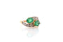 Bague 54 Bague vintage toi et moi émeraudes diamants 58 Facettes 26086