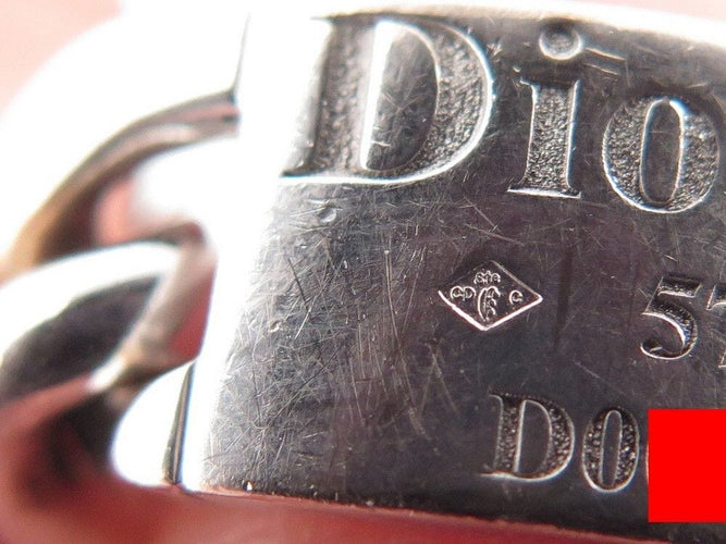 Bague 55 bague CHRISTIAN DIOR gourmette or blanc 58 Facettes 259930