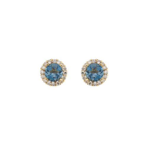 Boucles d'oreilles Boucles d'oreilles topazes diamants 58 Facettes 23608