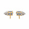 Boucles d'oreilles Boucles d'oreilles Puces Or jaune Saphir 58 Facettes 3548950CN