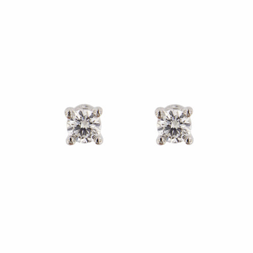 Boucles d'oreilles diamants 0,16 ct