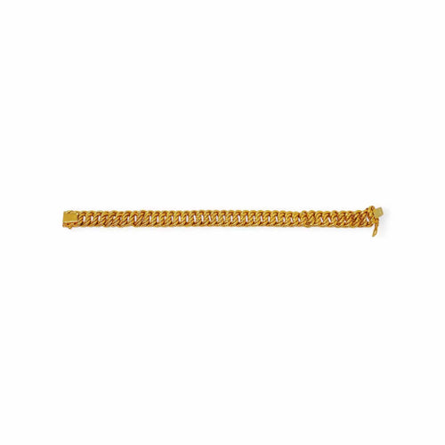 Bracelet Bracelet or jaune maille américaine 58 Facettes 330068839