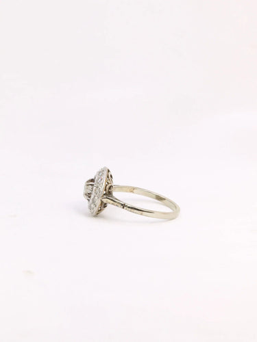Bague Bague Belle Epoque ronde diamants taille ancienne 58 Facettes J312