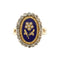 Bague Bague émaillée avec diamants 58 Facettes 35605