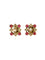 Boucles d'oreilles Boucles d'oreilles anciennes Napoleon III or jaune rubis perles 58 Facettes J537