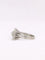 Bague 53 Bague or blanc diamant coussin taille ancienne 0,8 ct 58 Facettes J352