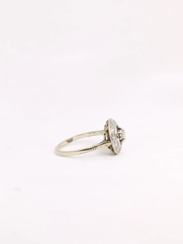 Bague Bague Belle Epoque ronde diamants taille ancienne 58 Facettes J312
