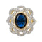 Bague 55 Bague Or jaune Saphir 58 Facettes 2819767CN