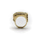 Bague Bague vintage en or 14 carats avec portrait d'Amérindien Buffalo Nickel 58 Facettes