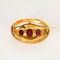 Boucles d'oreilles Demi-parrure, broche et boucles d'oreilles, or jaune et grenats almandin 58 Facettes BLO0179