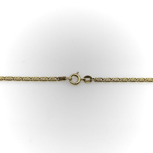 Collier Chaîne vintage à maillons entrelacés en or jaune de 26 pouces 58 Facettes A2003D