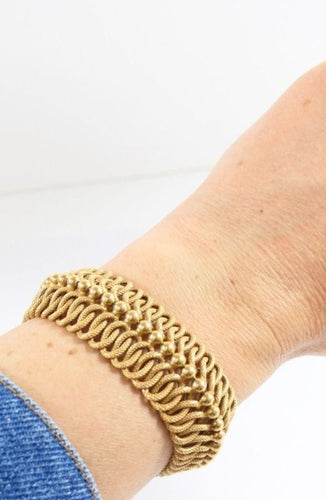 Bracelet UNO A ERRE – Bracelet Ruban en Or Jaune 58 Facettes