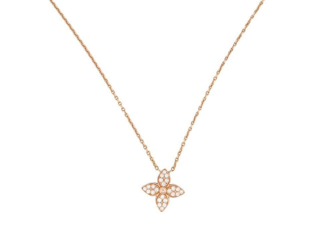 Collier collier LOUIS VUITTON pendentif idylle blossom or diamants 58 Facettes 258073