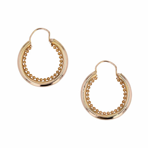 Boucles d'oreilles Boucles d'oreilles créoles or rose 58 Facettes 24-339