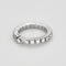 Bague 53 Bague souple en or blanc et diamants 58 Facettes JRW0021-53