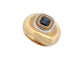 Bague 51 vintage bague POIRAY sertie d'un saphir asscher or jaune 58 Facettes 261195