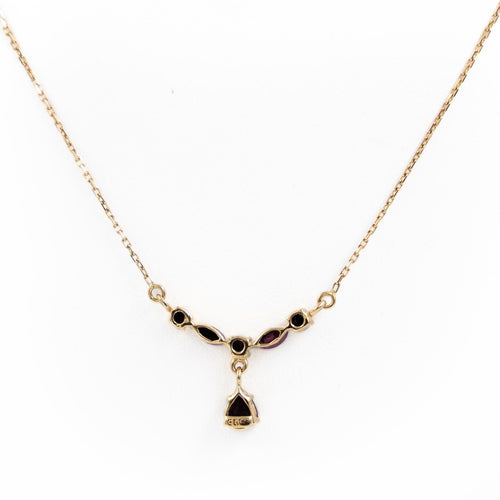 Collier Collier Or jaune Rubis 58 Facettes 1655385CN