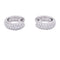 Boucles d'oreilles Créoles or blanc et diamants. 58 Facettes 33864