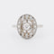 Bague 53 Bague Art Deco Or Blanc Platine et Diamants 58 Facettes 249-1