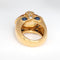 Citrine Sapphire Diamond Ring Vintage 18k Yellow Gold Sz 5 Cocktail Jewelry 58 Facettes G13758