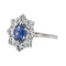Bague 52 Bague Pompadour Or blanc Saphir, Diamant 58 Facettes 3884540CN