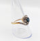 Bague 59 Bague tourbillon or jaune, saphir et diamants taille rose (circa 1900) 58 Facettes A05937