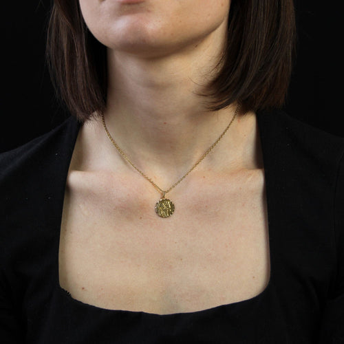 Pendentif Médaille ronde Saint Christophe or jaune 58 Facettes CVP113