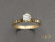 Bague 52 Solitaire Vintage Diamant Or Jaune 58 Facettes A10368