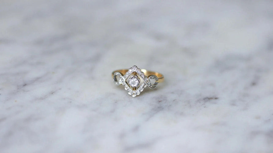 Bague 56.5 Bague Belle Epoque Infini Diamants 58 Facettes