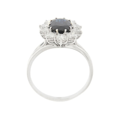 Bague Bague avec saphir et diamants 58 Facettes 29746