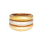 Bague Bague cocktail vintage en or 18 carats, large anneau de cigare, taille 8, striée, bijou de domaine 58 Facettes G13733