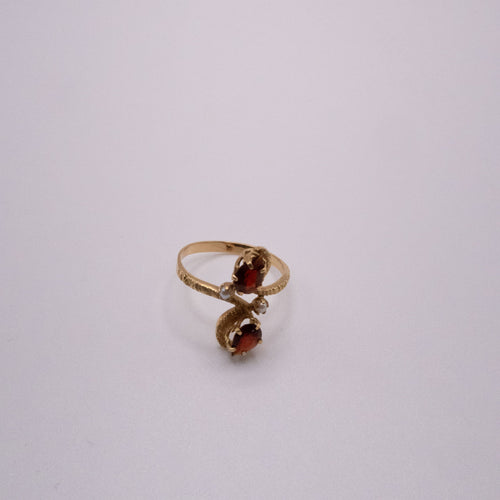 Bague 51 Bague Toi et Moi Or Jaune, Diamants et Rubis 58 Facettes 5-GSJE101-01