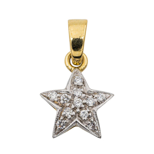 Pendentif Pendentif Etoile Or blanc Diamant 58 Facettes 2927108CN