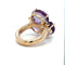 Bague 55 POMELLATO - BAGUE BAHIA OR ROSE - AMÉTHYSTES ET TSAVORITES 58 Facettes RÉF 1_0002311/2